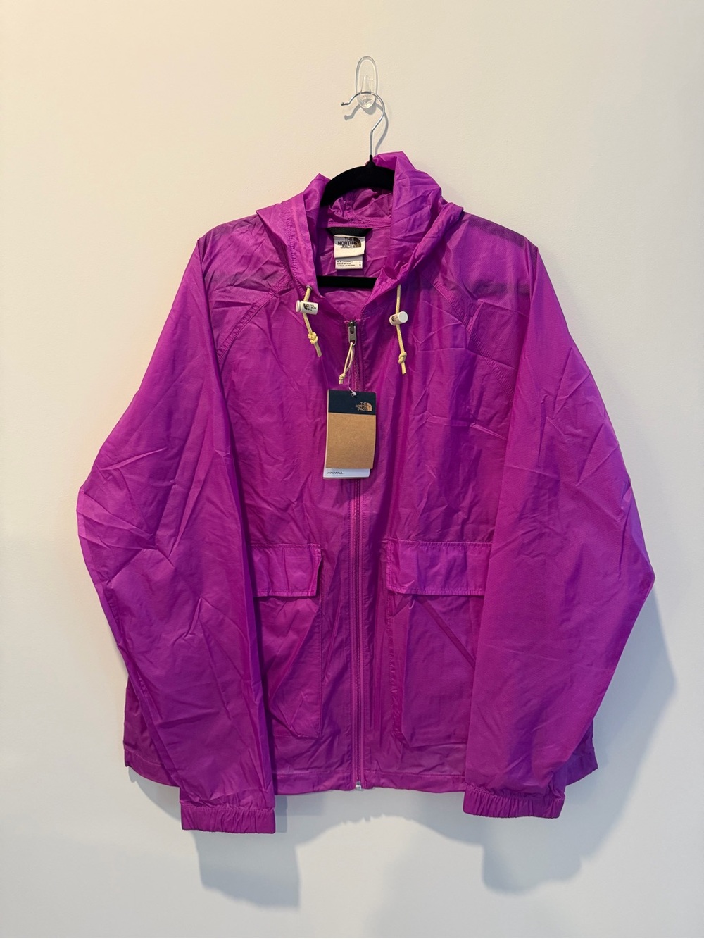 The North Face Hooded Windbreaker Jacket - Bright Purple